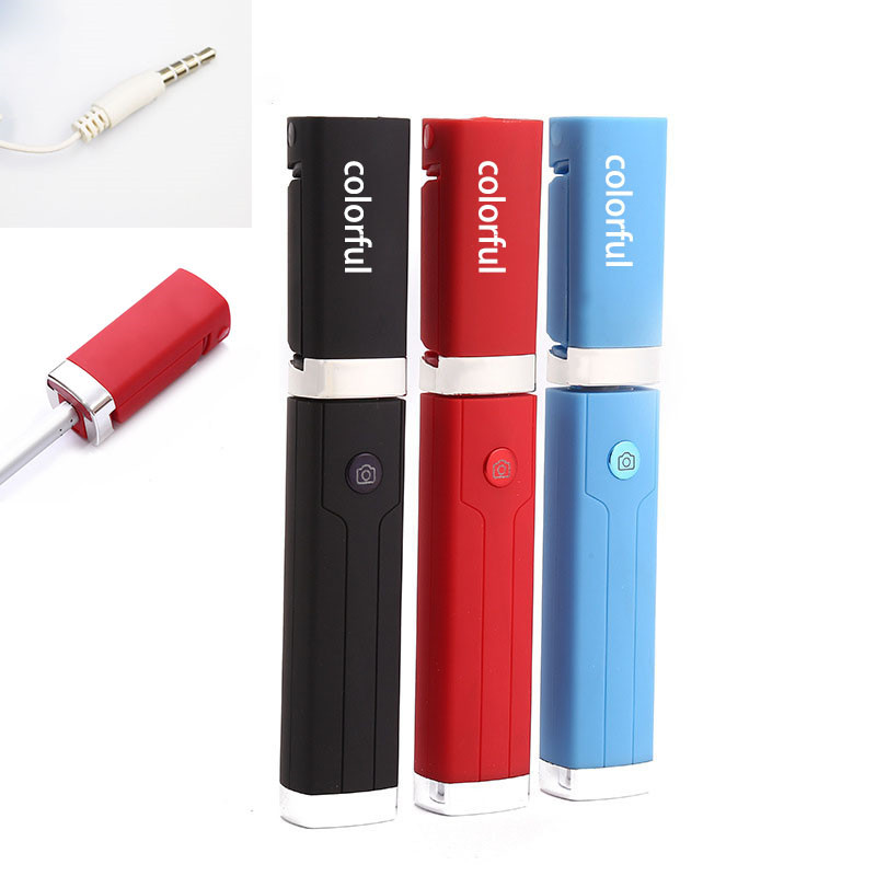 Mini Lipstick Wired Selfie Stick