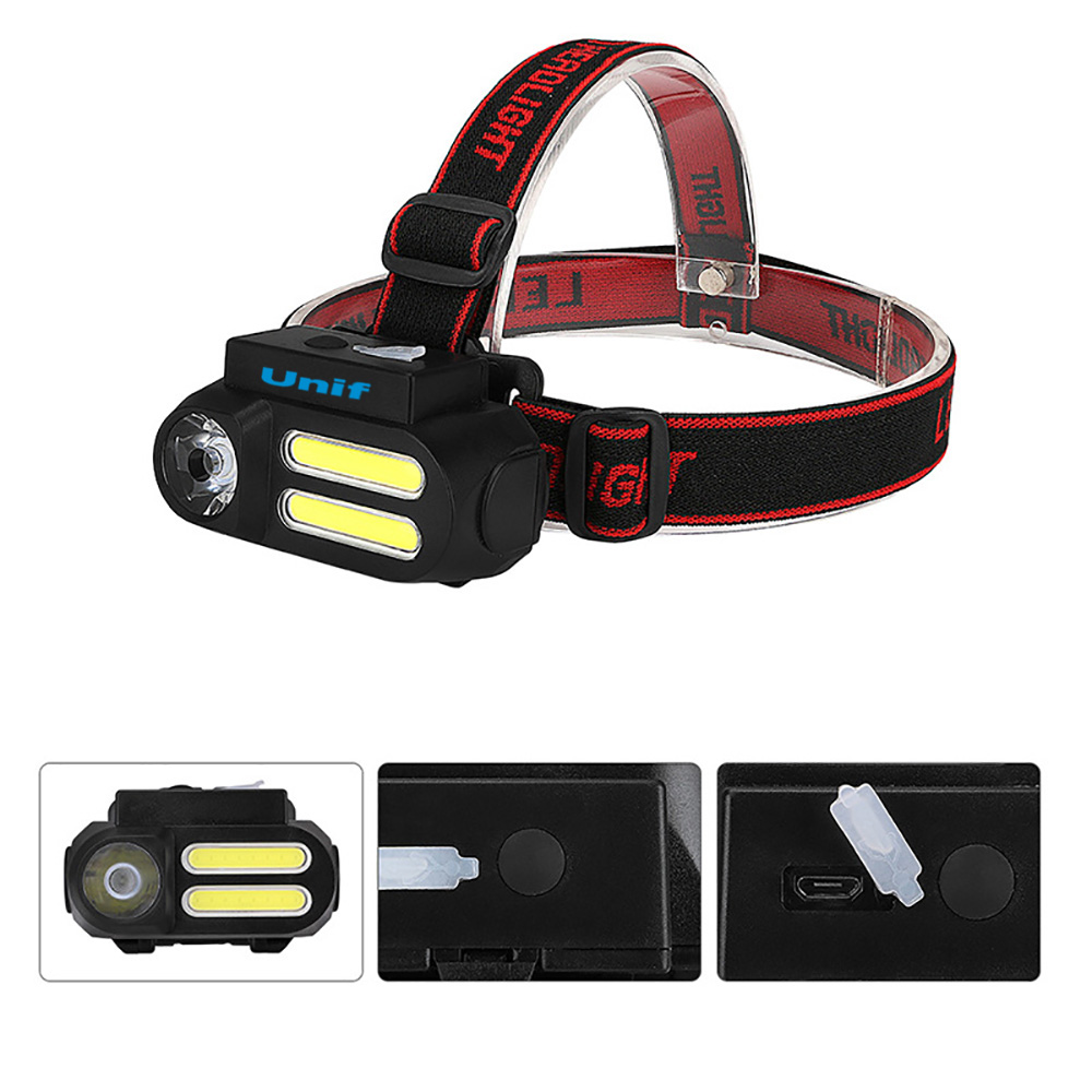 Rechargeable USB / COB Headlamp with Head Strap