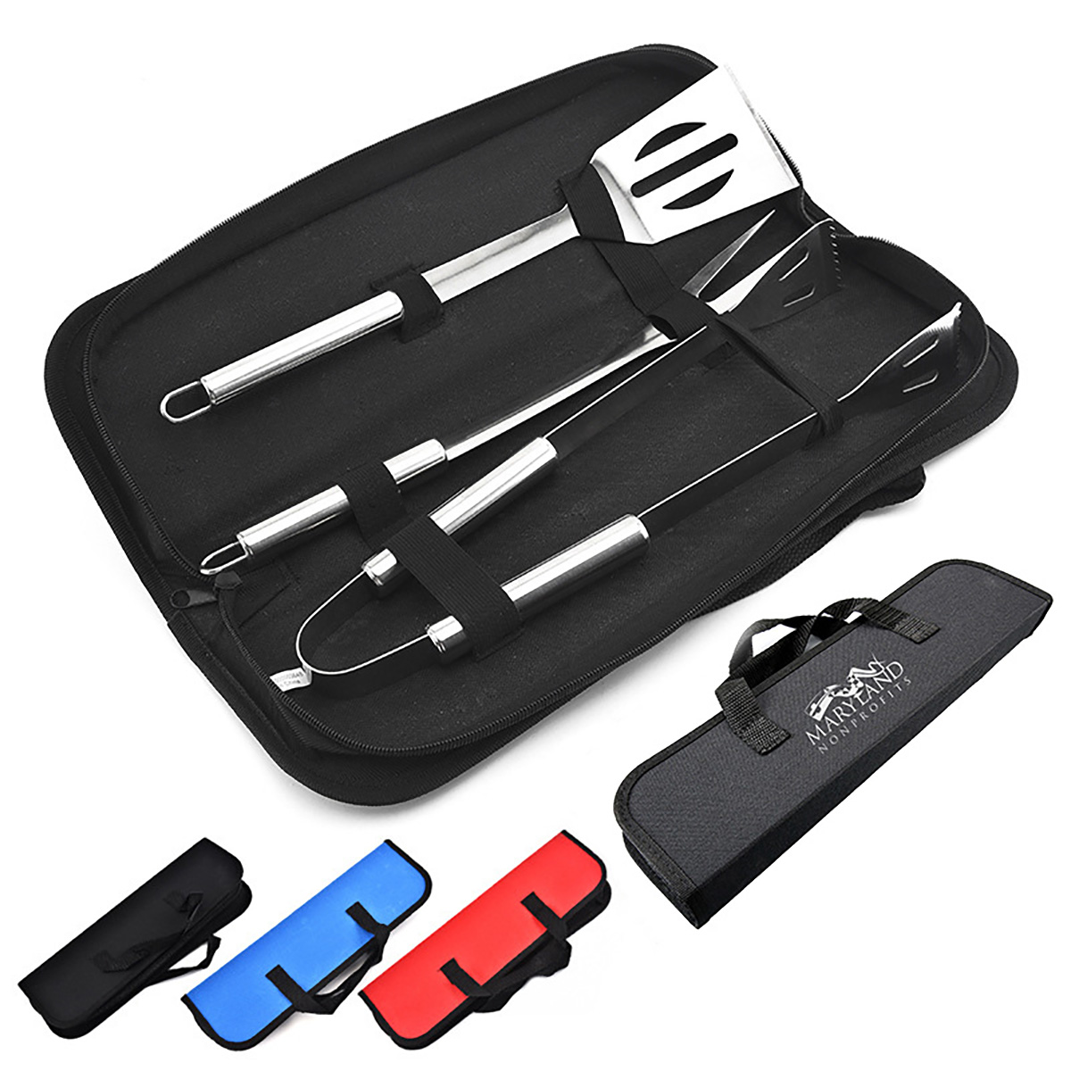 3 PCS Stainless Steel BBQ Grill Kit