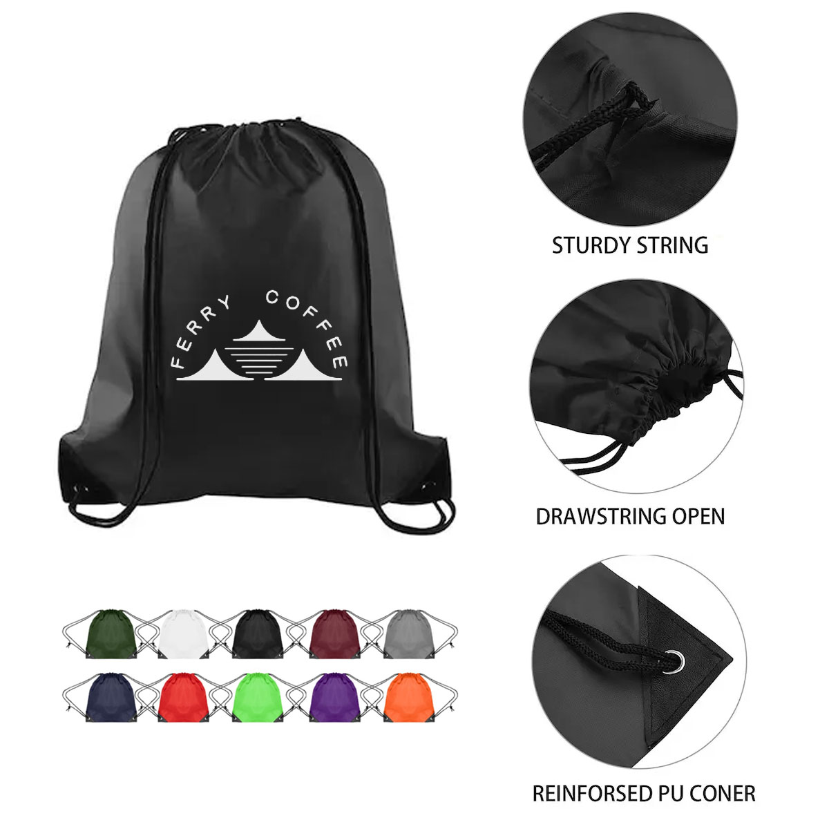 Polyester Drawstring Backpack