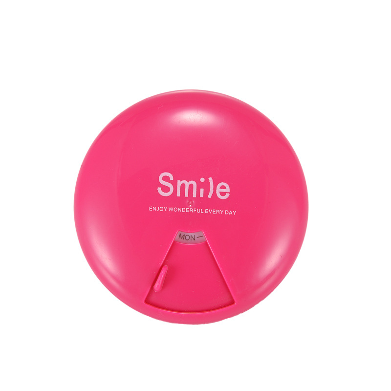 7 Day Weekly Round Pill Organizer