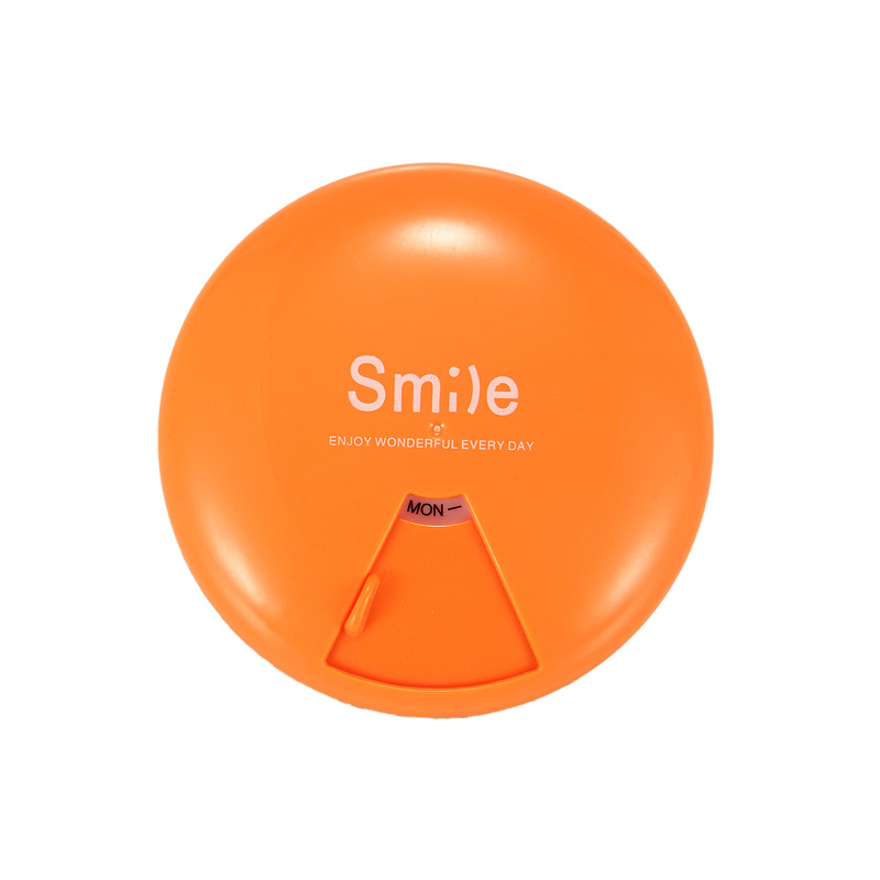 7 Day Weekly Round Pill Organizer