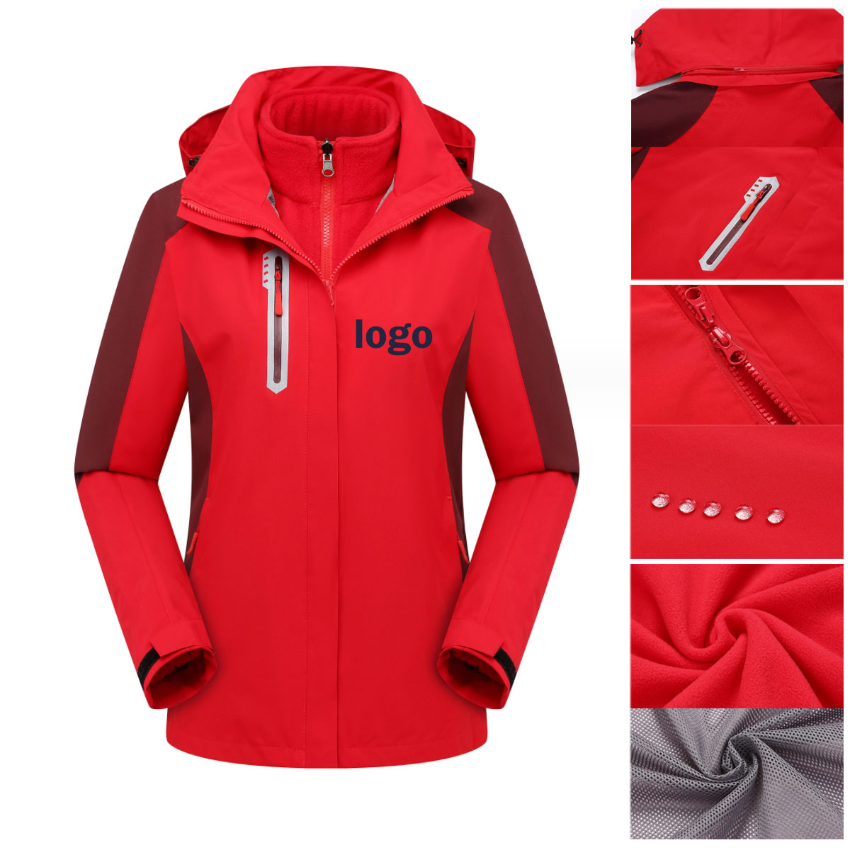 Women's Winter Hardshell Jacket Waterproof Coat