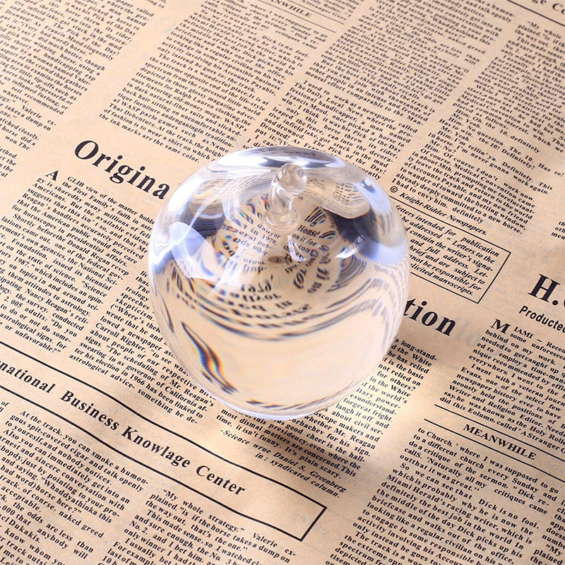 Crystal Apple Paperweight