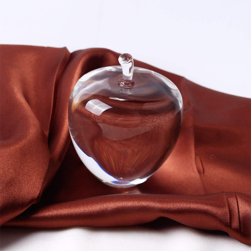 Crystal Apple Paperweight