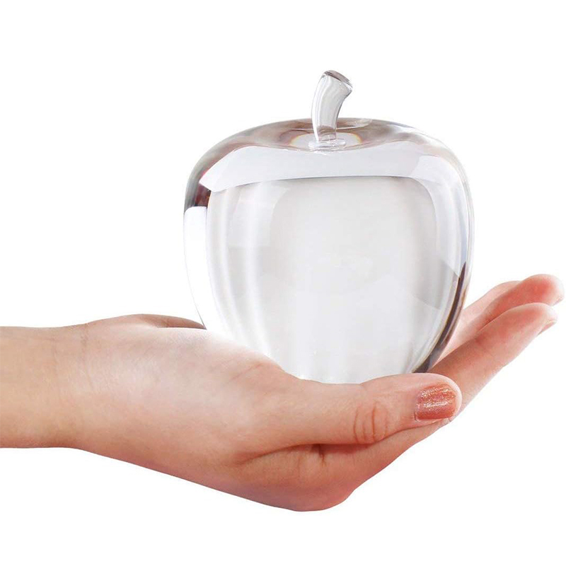 Crystal Apple Paperweight