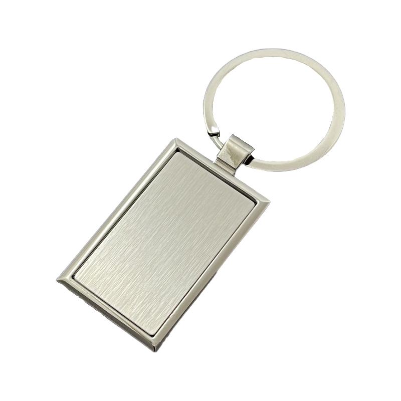 Rectangular Metal Keychain