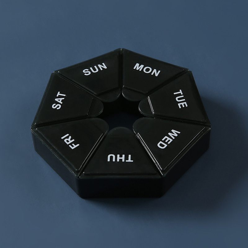 Round 7 Day Pill Case