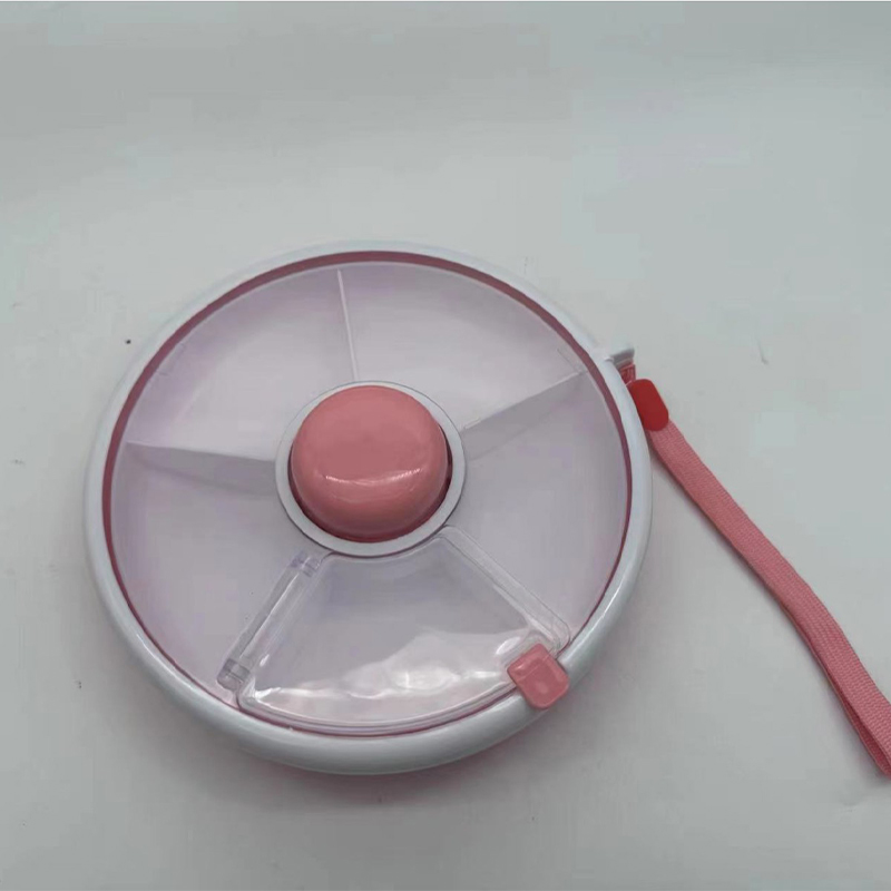 5-Compartments Snack Spinner Divided Rotating Food Tray