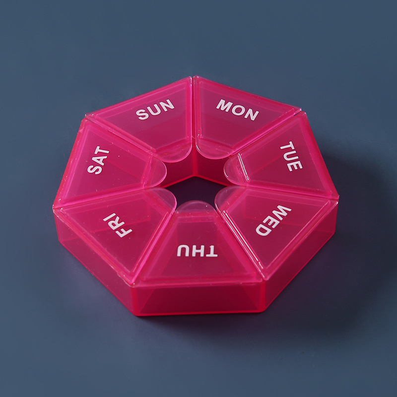 Round 7 Day Pill Case