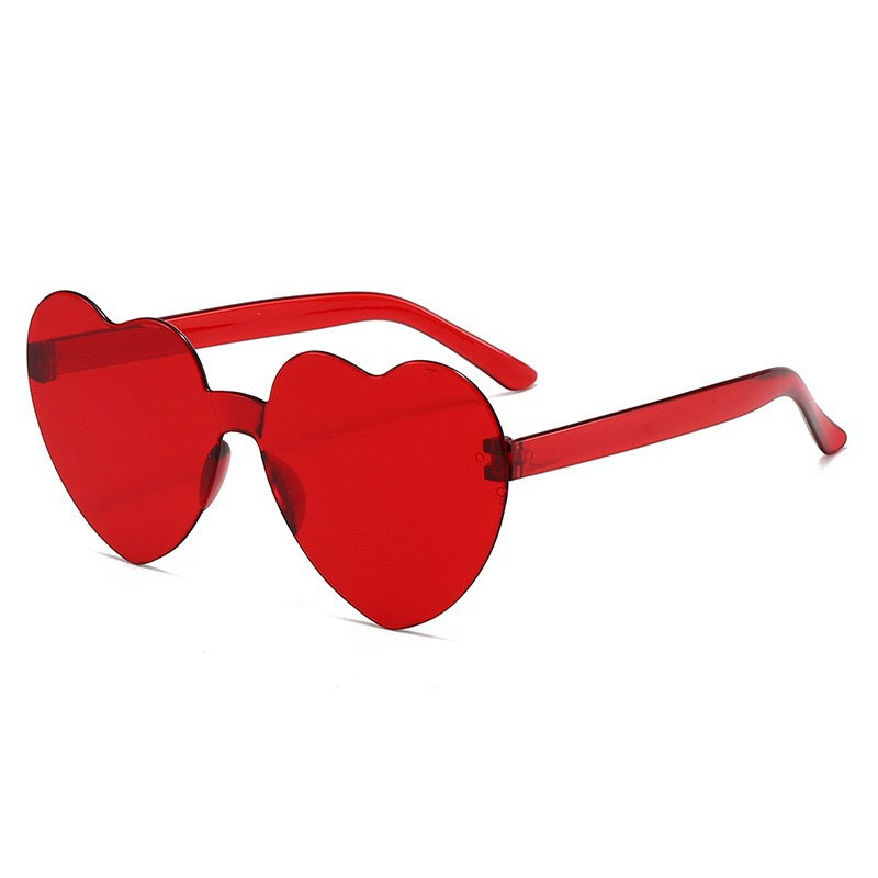 Frameless Heart-Shaped Sunglasses
