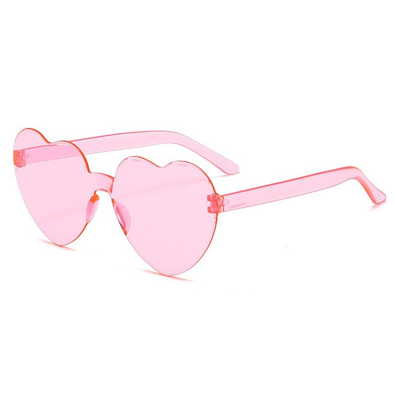 Frameless Heart-Shaped Sunglasses